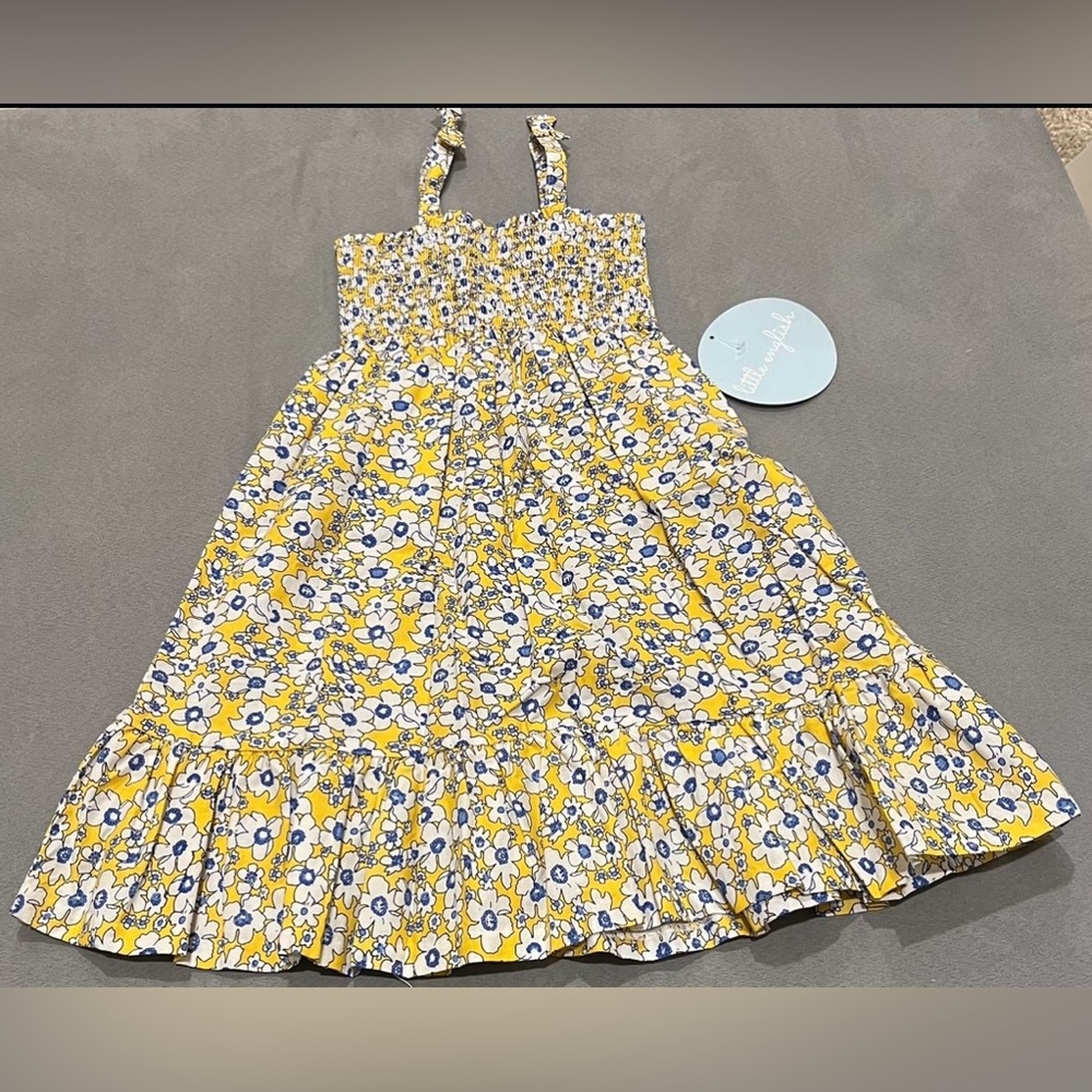 Yellow floral dress